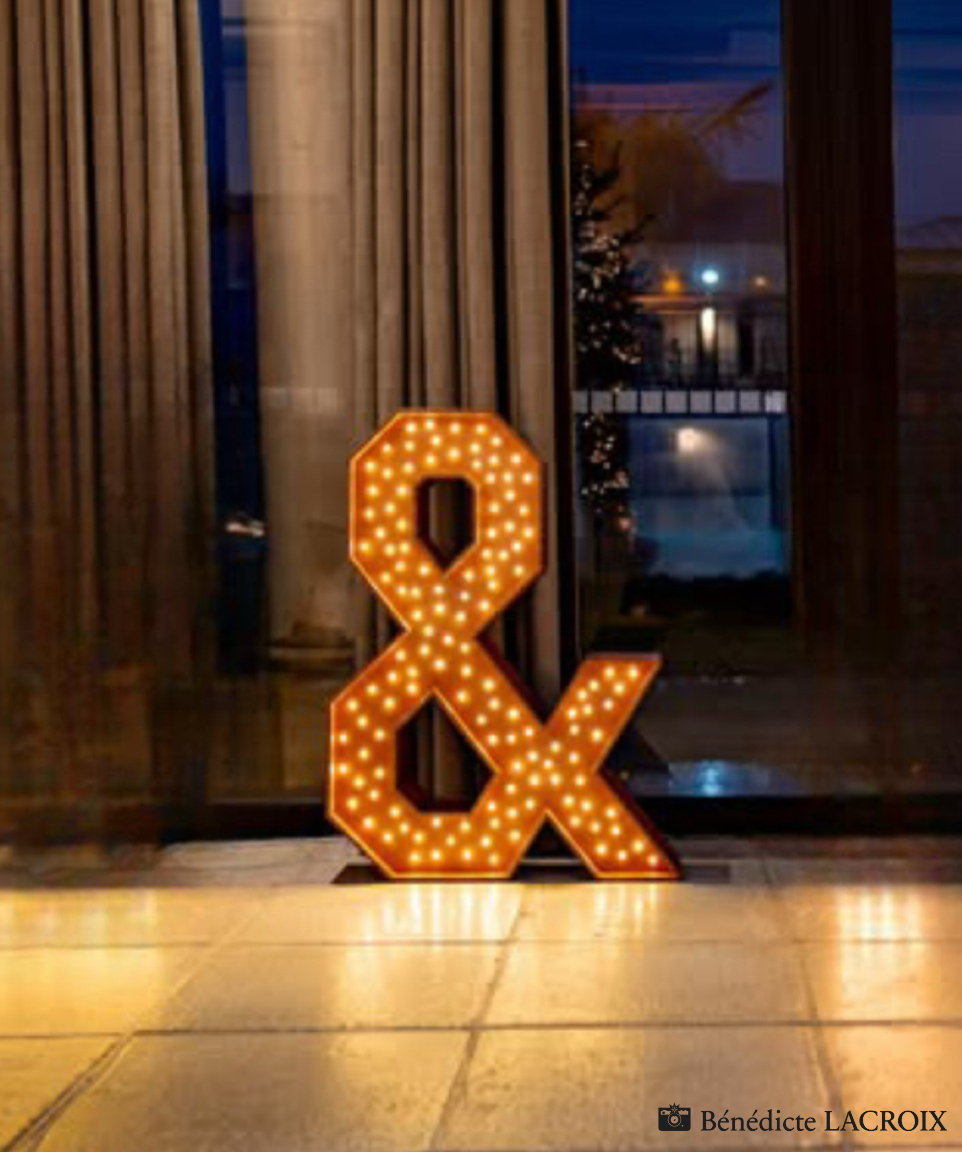 Location de lettres lumineuses géantes XXL pour mariage - Ma Jolie Fiesta