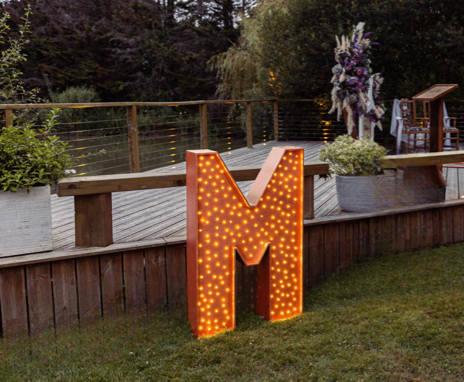 Location de lettres lumineuses géantes XXL pour mariage - Ma Jolie Fiesta