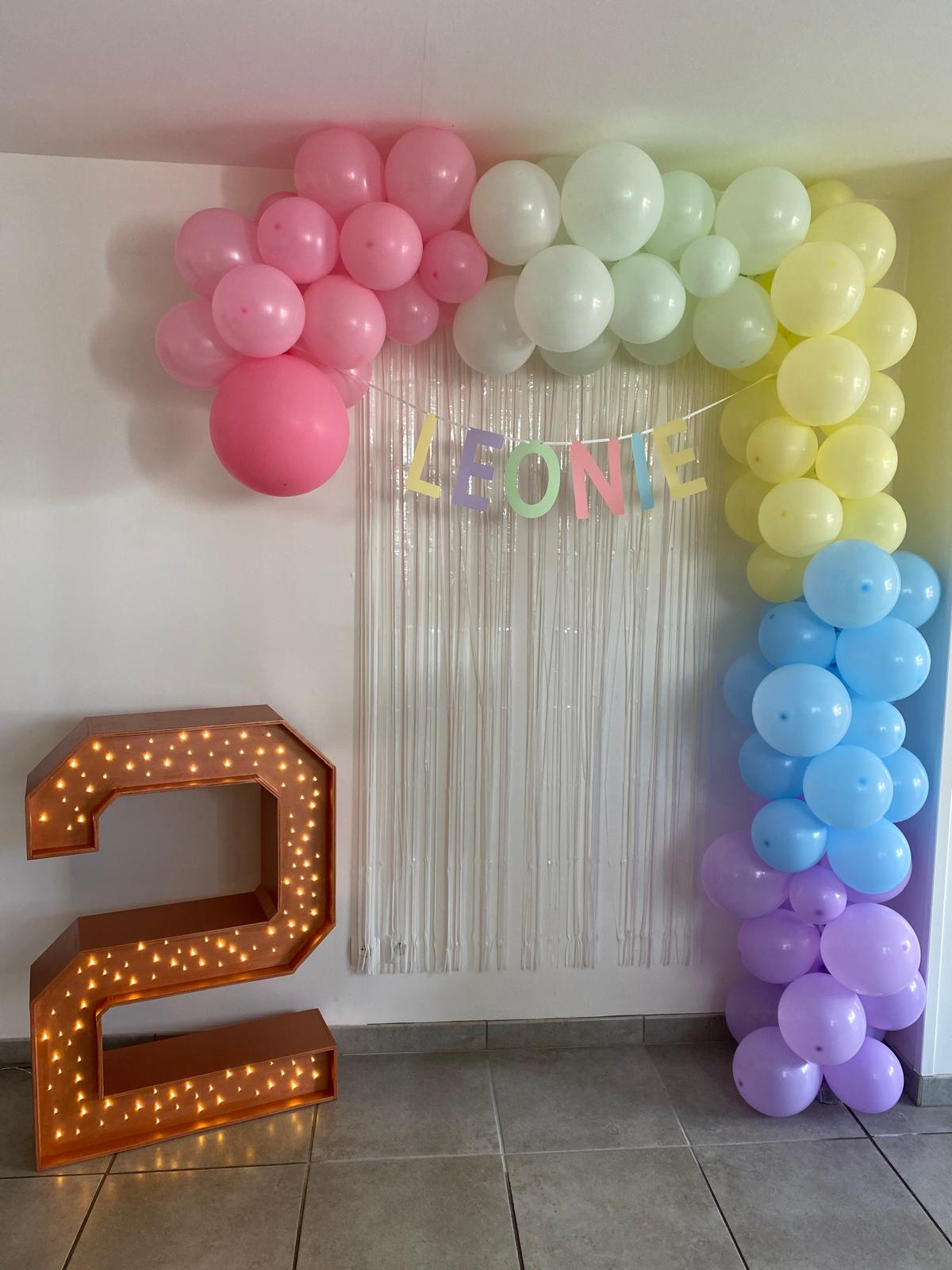 Location de chiffres géants lumineux pour anniversaire - Ma Jolie Fiesta