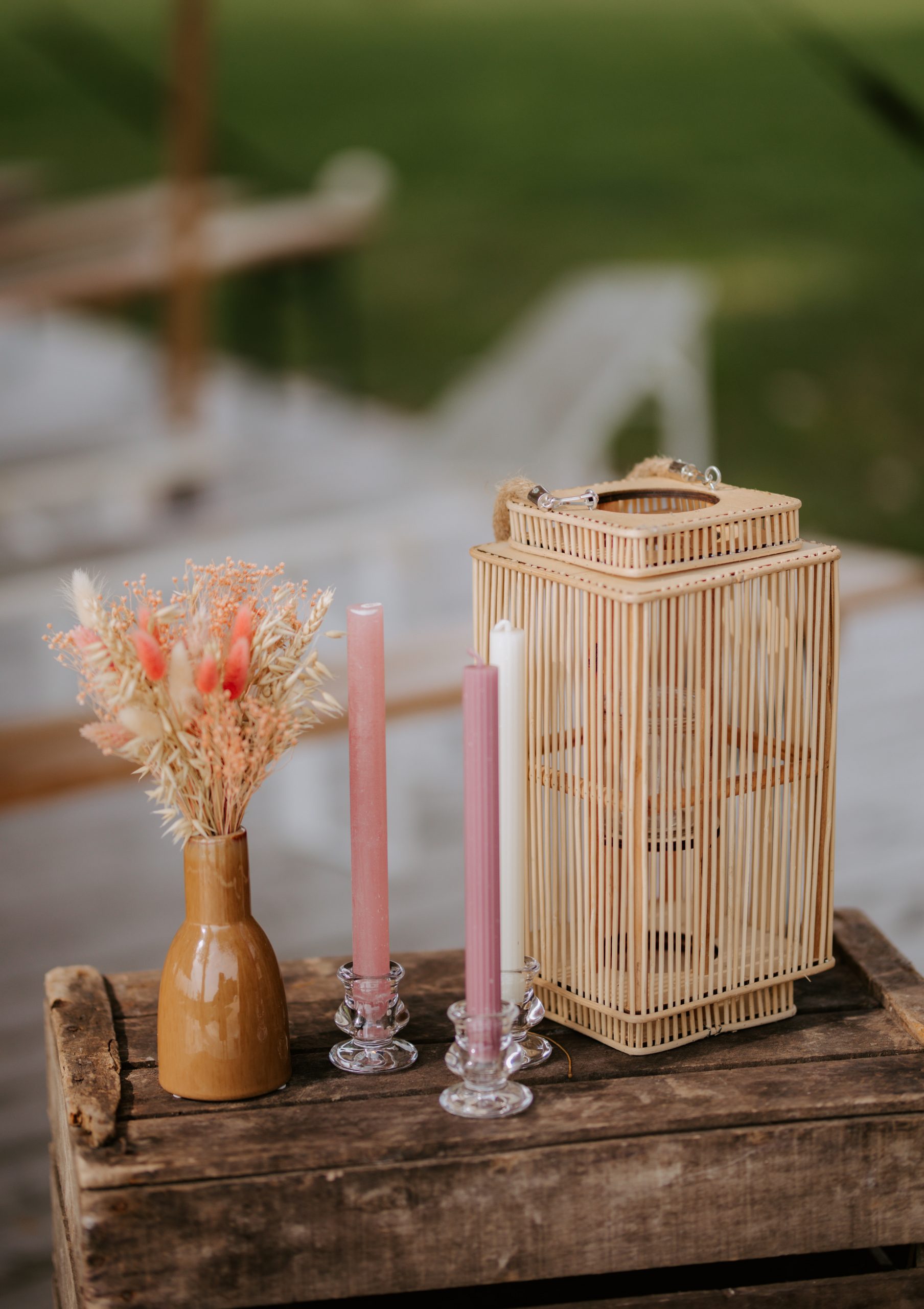 Location lanterne en bois pour mariage - Ma Jolie Fiesta