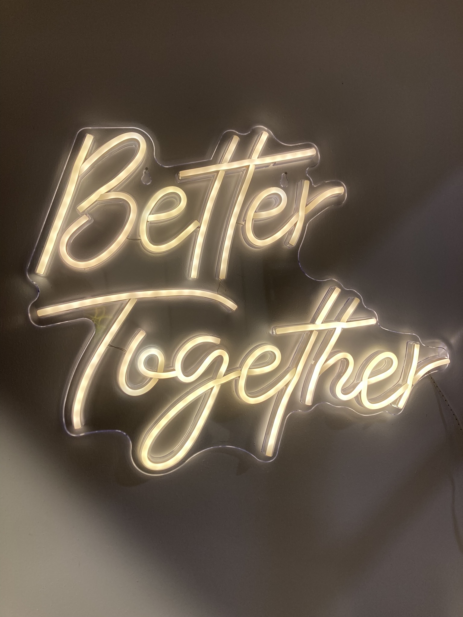 Location néon better together pour mariage - Ma Jolie Fiesta