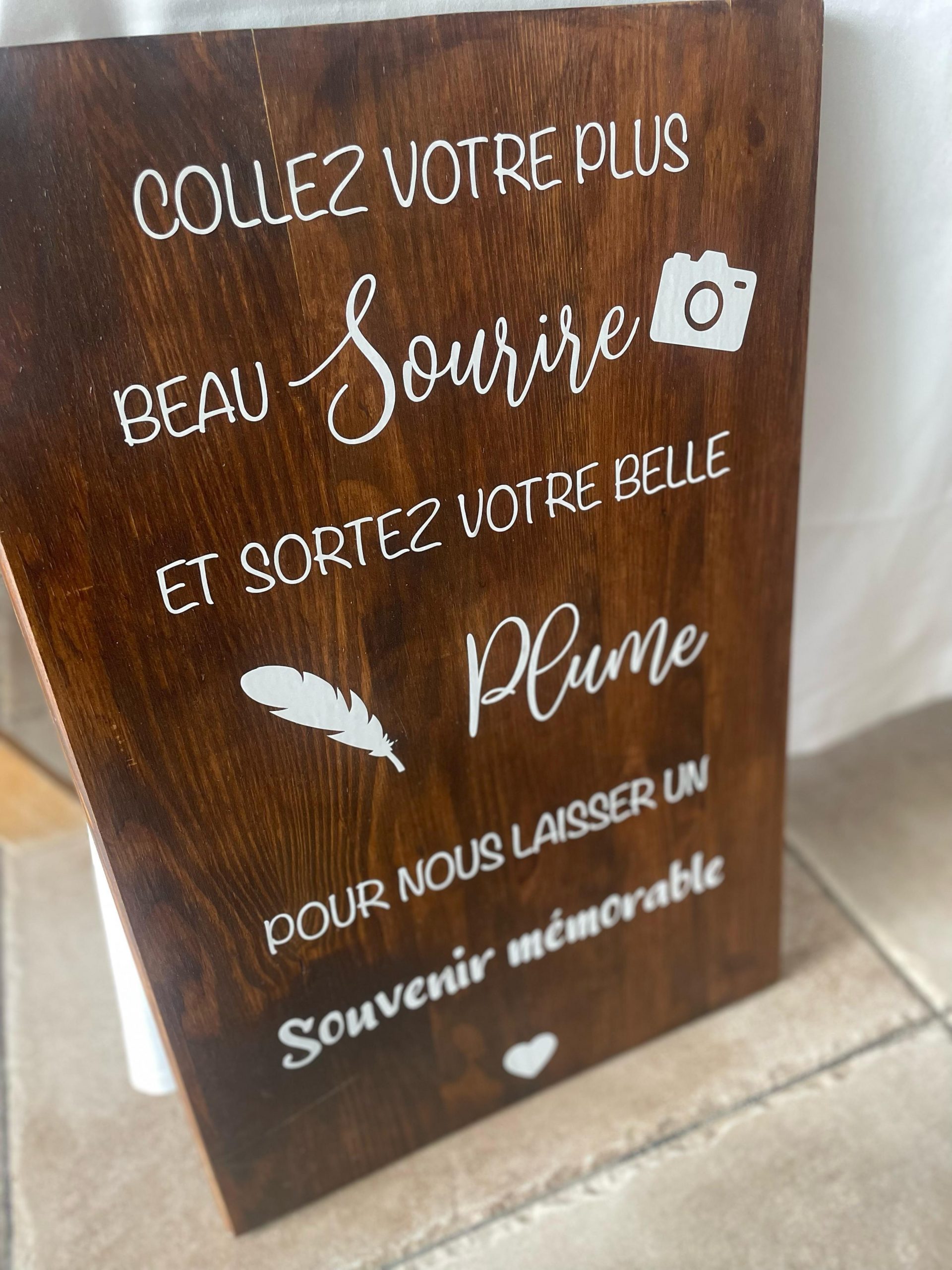 Location panneau en bois règles livre d'or pour mariage - Ma Jolie Fiesta