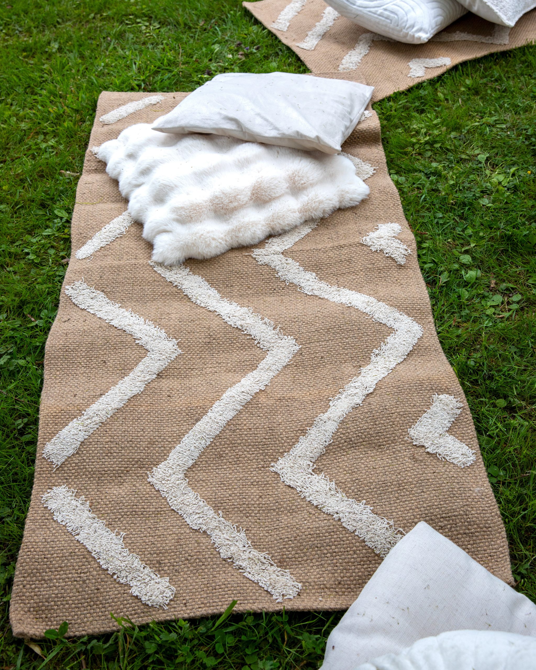 Location tapis jute pour mariage - Ma Jolie Fiesta