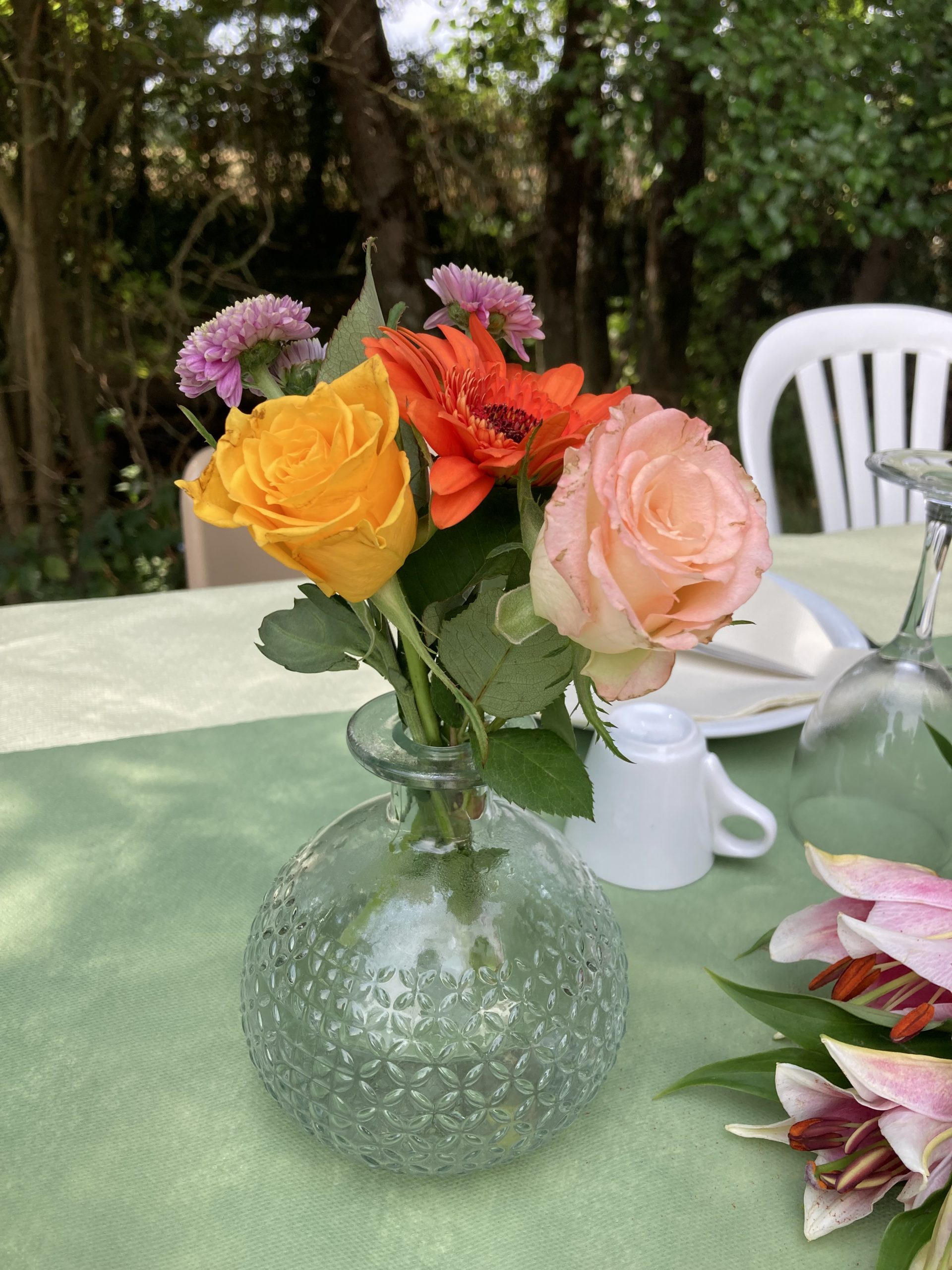 Location soliflore en verre transparent pour mariage - Ma Jolie Fiesta