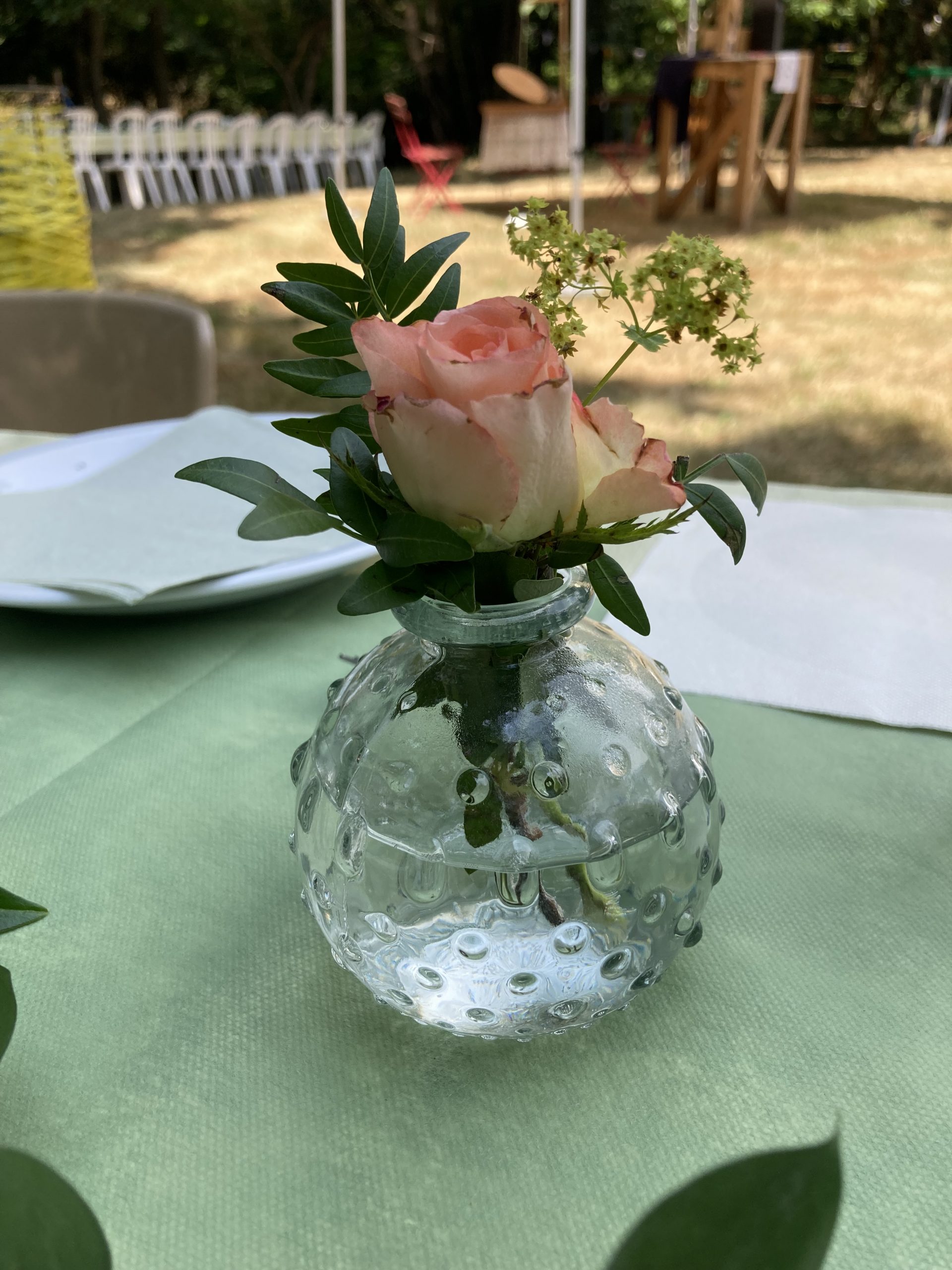 Location soliflore en verre transparent pour mariage - Ma Jolie Fiesta
