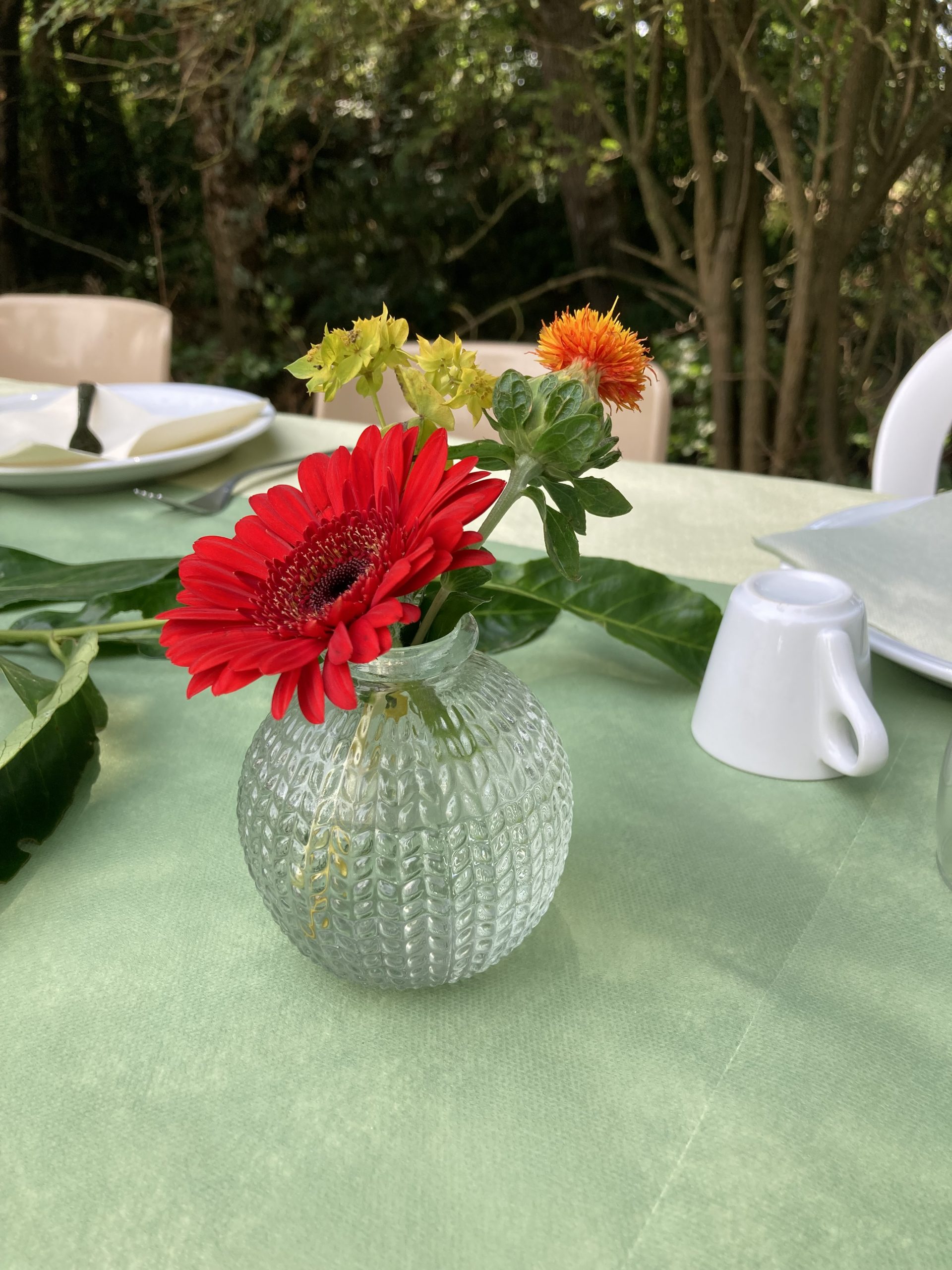 Location soliflore en verre transparent pour mariage - Ma Jolie Fiesta