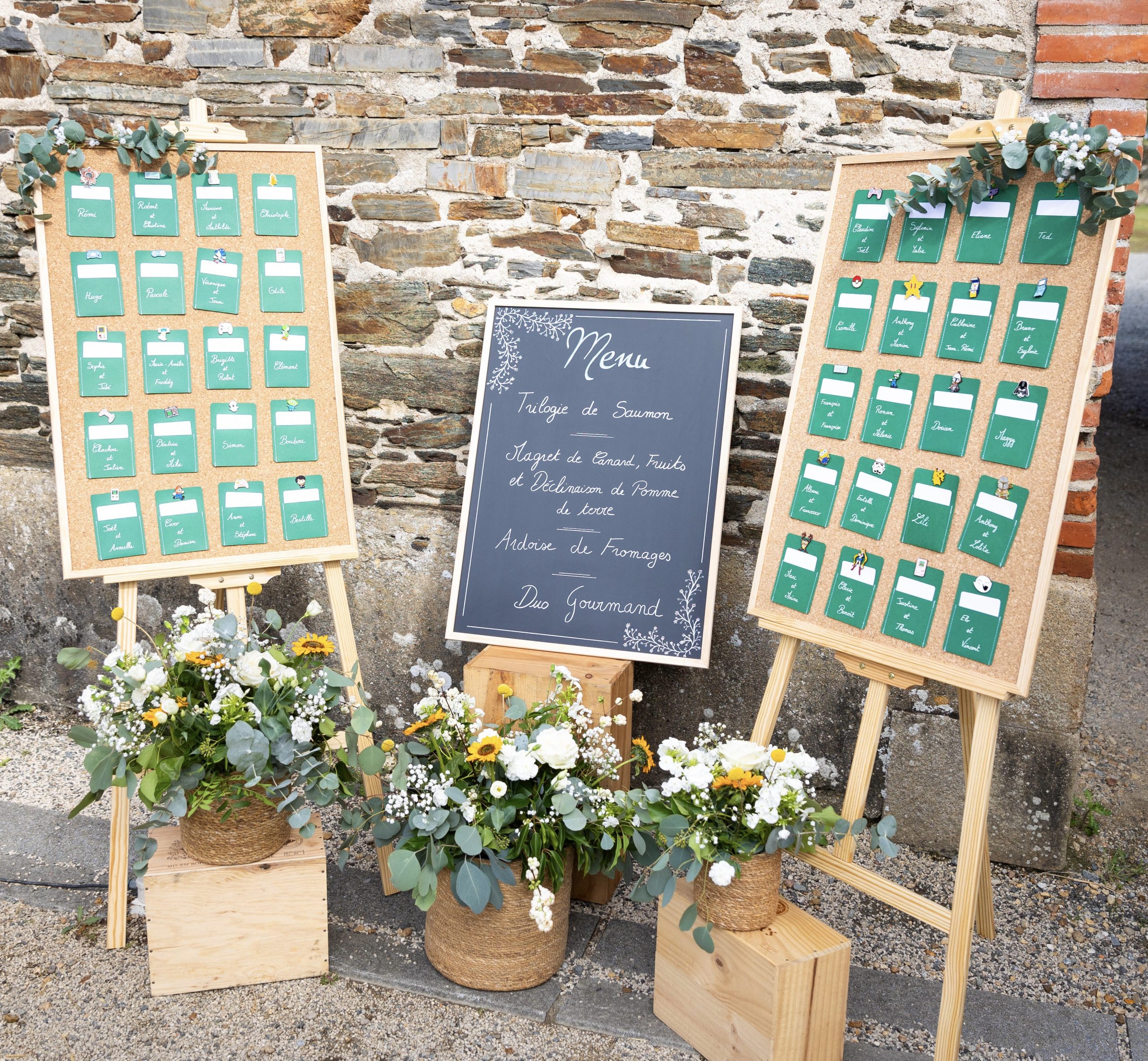 Location de panneau en liège pour mariage éco-responsable à Nantes | Ma Jolie Fiesta Location de décoration événementiel